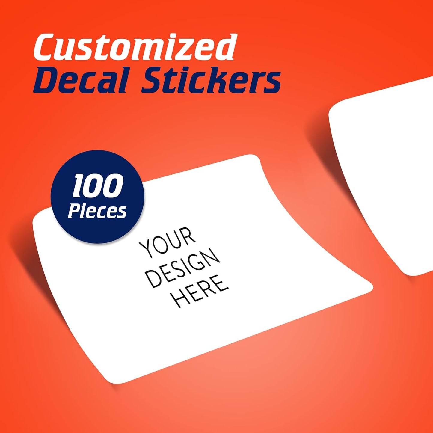 5-1000 Custom Vinyl Stickers - Upload Your own Image, Text, Design, Logo - Personalized Logo Labels for Handmade, Packaging, Bottle, Jars, Candle, Brand Stickers (White, 6x4)
