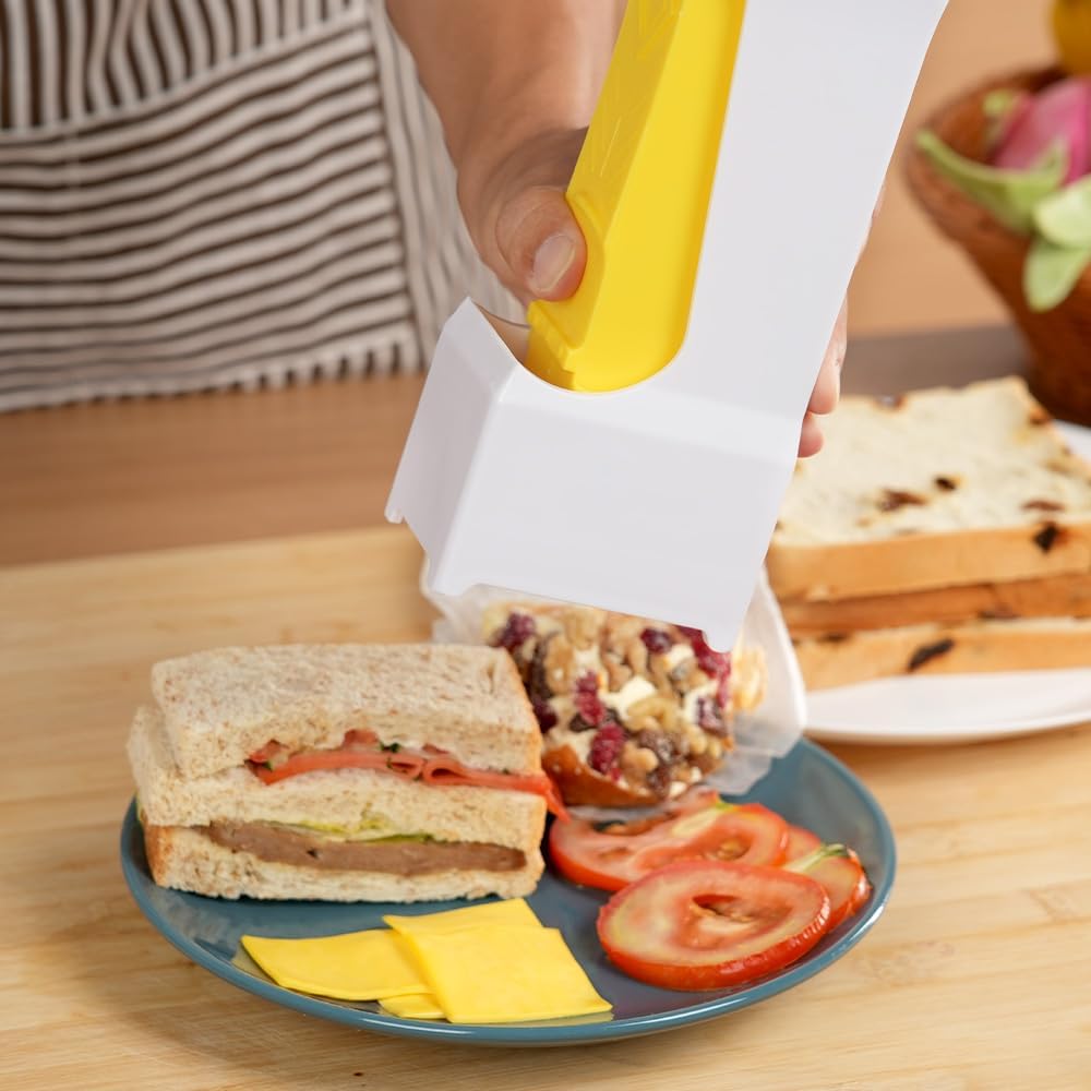 Butter Cutter, One-Click Butter Cutter,2025 NEW Single-Stick Butter Cutter, Butter Dispenser with Stainless Steel Blade and Storage Case for Quickly Making Bread, Cakes, Breakfast (3PCS)