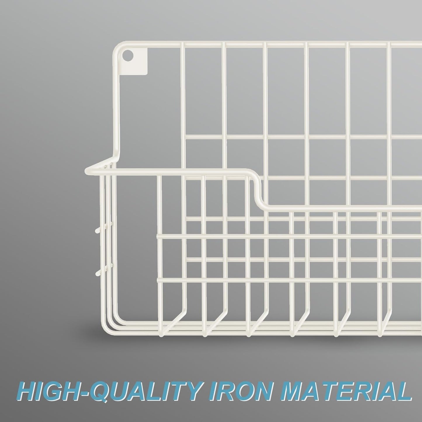 Spice Rack, 4-Pack Seasoning Organizer Wall Mounted for Kitchen Storage Organization, Metal Spice Holder Shelf for Cabinet, Pantry, White