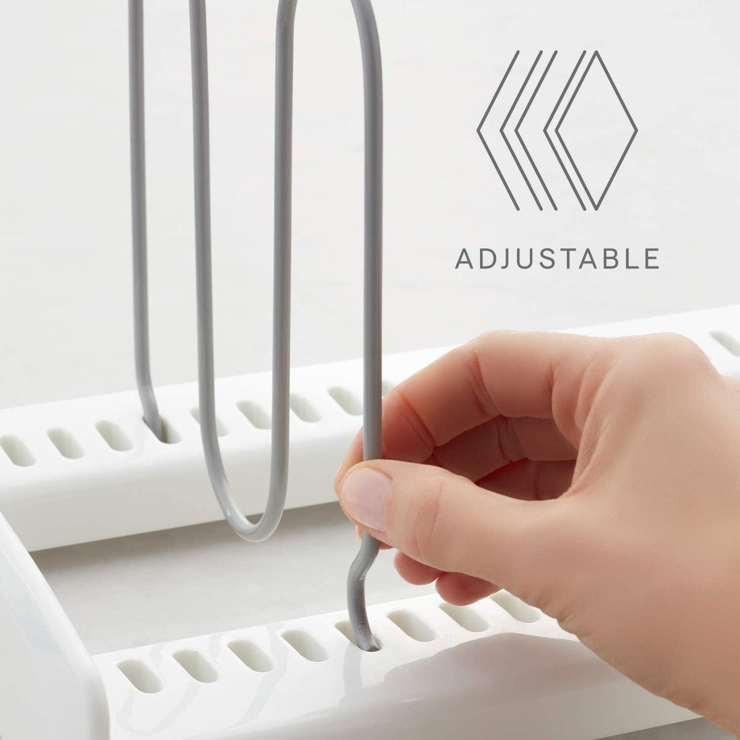 YouCopia StoreMore Adjustable Pan and Lid Rack, Pot Lids and Pans Organizer for Kitchen Cabinet Storage, Classic Edition