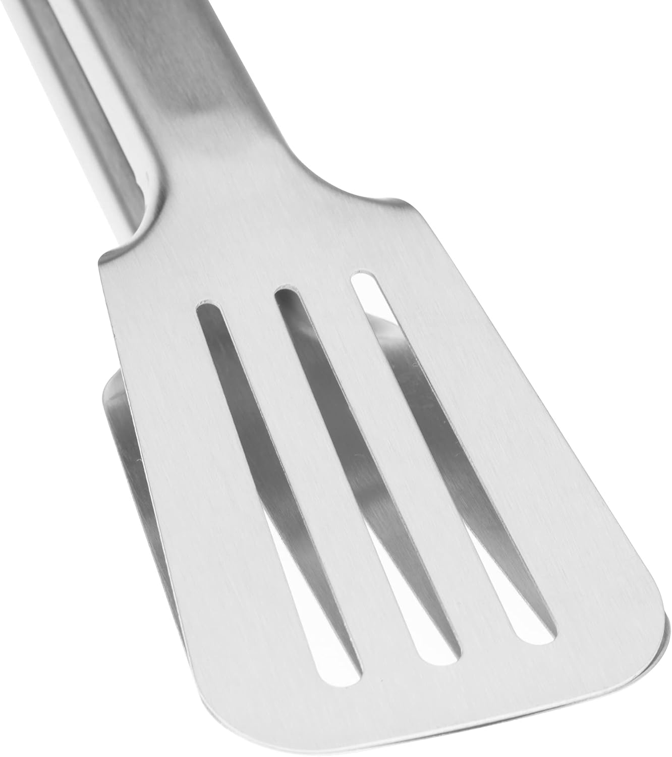 Premium 304 Stainless Steel Barbecue Turners, Heavy Duty Non-Stick BBQ Cooking Kitchen Tongs, 9" and 12" Orange