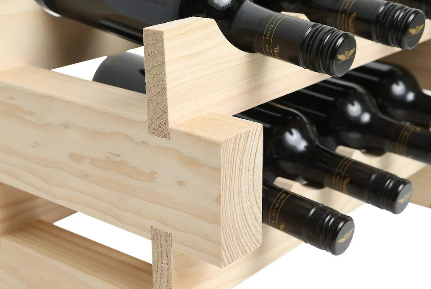 72 Bottle Wine Rack (12 Wide) Dark Stain