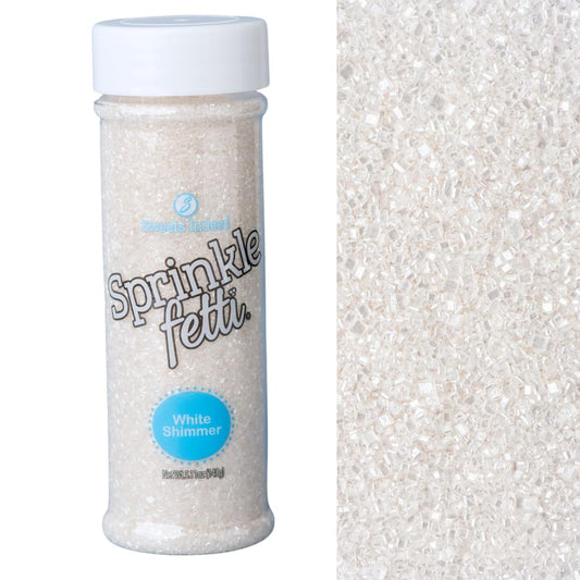 Sweets Indeed Sprinkles, Edible Sprinkle Sugar Mix, Perfect for Cake Decorations, Baking, Ice Cream, Cookies, Cupcake Topper, 5 ounces (White)
