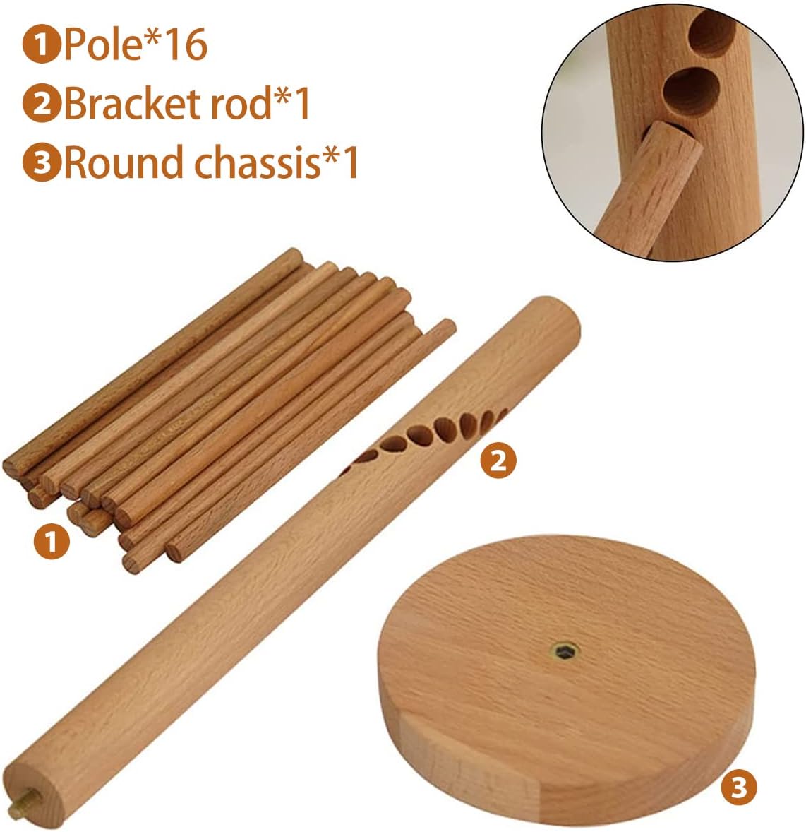 Pasta Drying Rack, 16-Arm Spaghetti Dryer Stand for Homemade Noodles, Quick Setup Kitchen Pasta Hanger for Fresh Pasta Drying and Storage