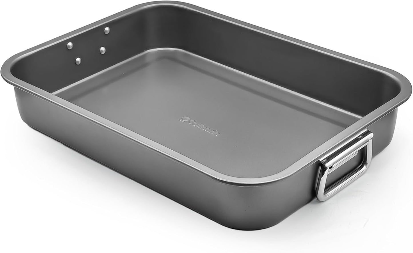 Large Lasagna Pan 12” x 16” - Heavy-Duty Nonstick Casserole Dishes for Oven - Convenient Deep Lasagna Baking Dish With Foldable Handles - Casserole Dish Is Dishwasher Safe and Perfect for Any Meal