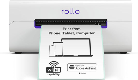 Rollo Wireless Shipping Label Printer - Wi-Fi Thermal Label Printer 4x6 for Shipping Packages - AirPrint from iPhone, iPad, Mac - Supports Windows, Chromebook, Android, Linux