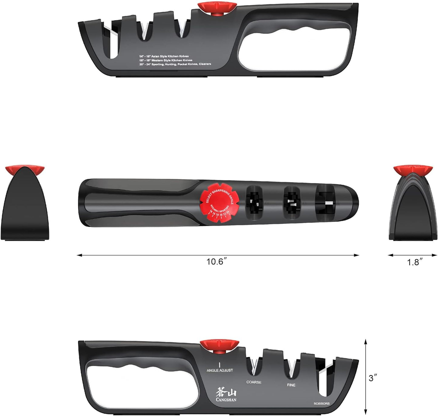 Cangshan HELENA Series German Steel Forged Knife Block Set (10-Piece, White)
