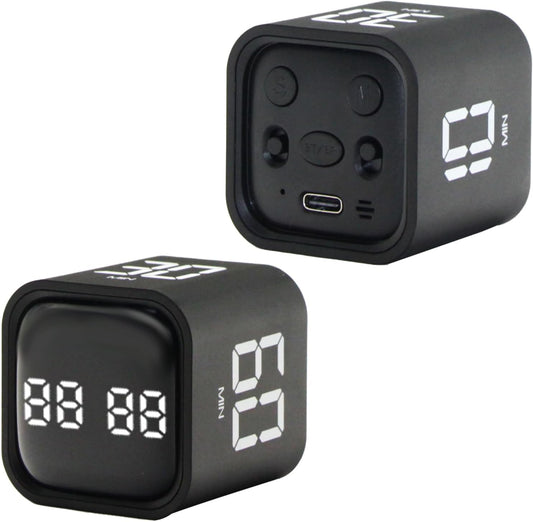 Productivity Timer Flip Gravity Sensor Cube Timer Countdown & Countup,Mute & Vibrate & Sound，5/10/30/60min & Custom Timing, Perfect for ADHD,Work,Learning,Kitchen Cooking