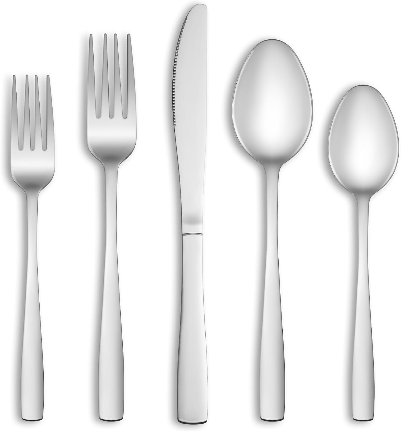 60 Piece Silverware Set Service for 12,Premium Stainless Steel Flatware Set,Mirror Polished Cutlery Utensil Sets,Durable Home Kitchen Eating Tableware Sets,Include Fork Knife Spoon,Dishwasher Safe
