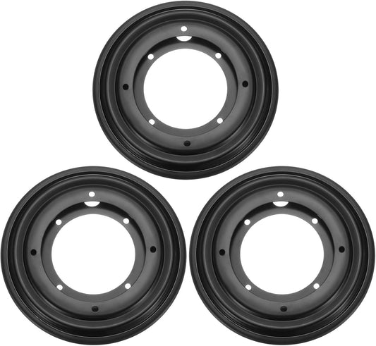 uxcell 3Pcs 5.5 Inch Rotating Bearing Plate, Swivel Plate Stand Lazy Susan Hardware Round Turntable Base Tray for Table Serving Tray Revolving Shelve, Black