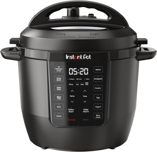 Instant Pot RIO, 7-in-1 Electric Multi-Cooker, PressureCooker, SlowCooker, RiceCooker, Steamer, Sauté, Yogurt Maker, & Warmer, Includes App With Over 800 Recipes, 6 Quart