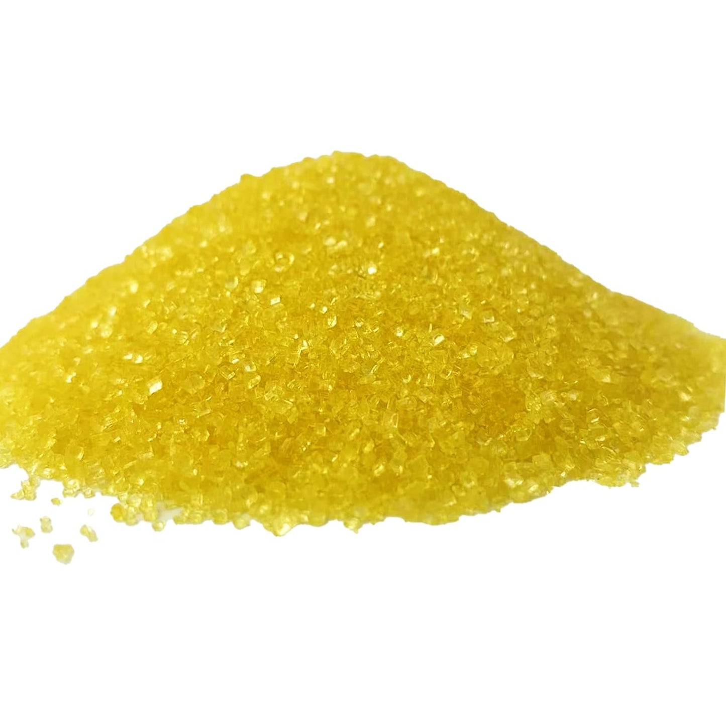 Sentovac Yellow Sanding Sugar for Baking Edible Sparkling Sugar Sprinkles Coarse Sugar Crystals for Baking Topping Cake Cookie Cupcake Topper Ice Cream Decoration Supplies 3.2 OZ