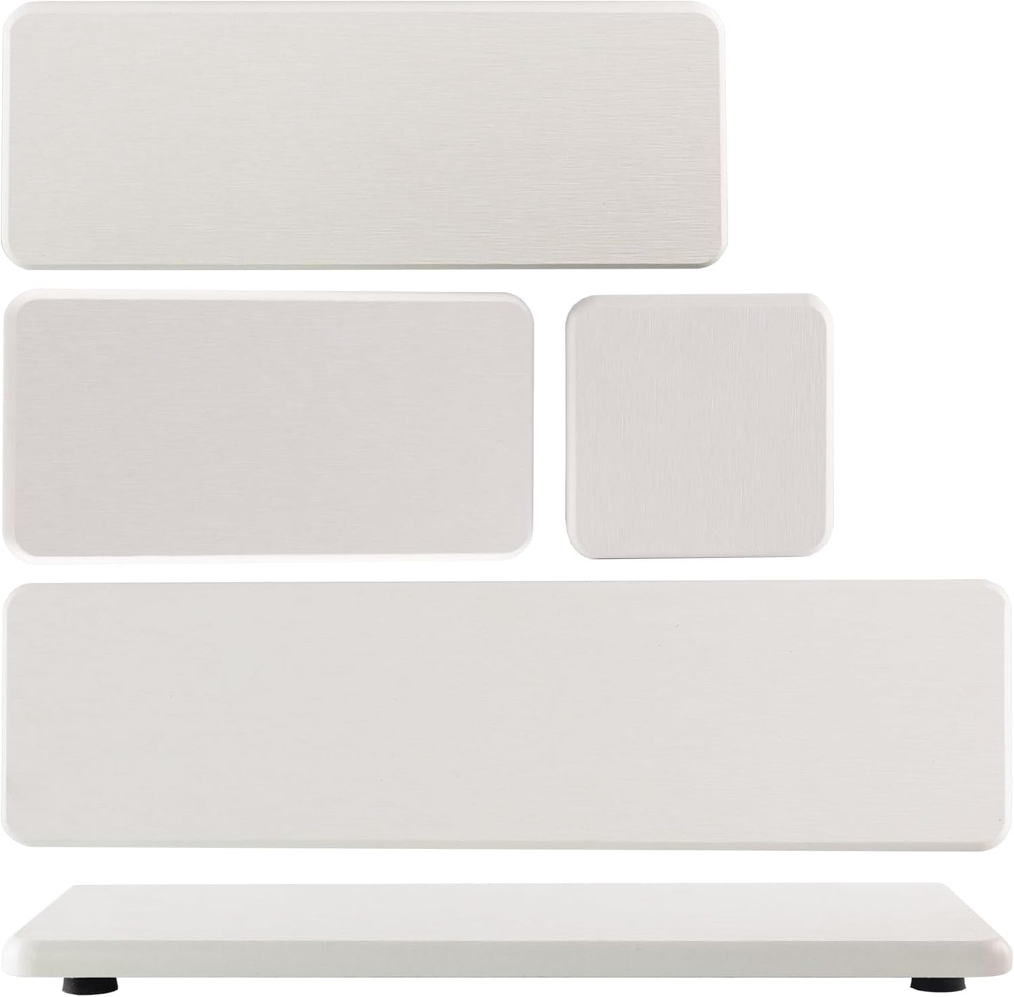 Set of 4 Water Absorbent Stone Trays, Kitchen/Bathroom Soap Dish, Instant Dry Sink Organizers Used for Hand Soap & Plants & Toiletries in The Modern Home