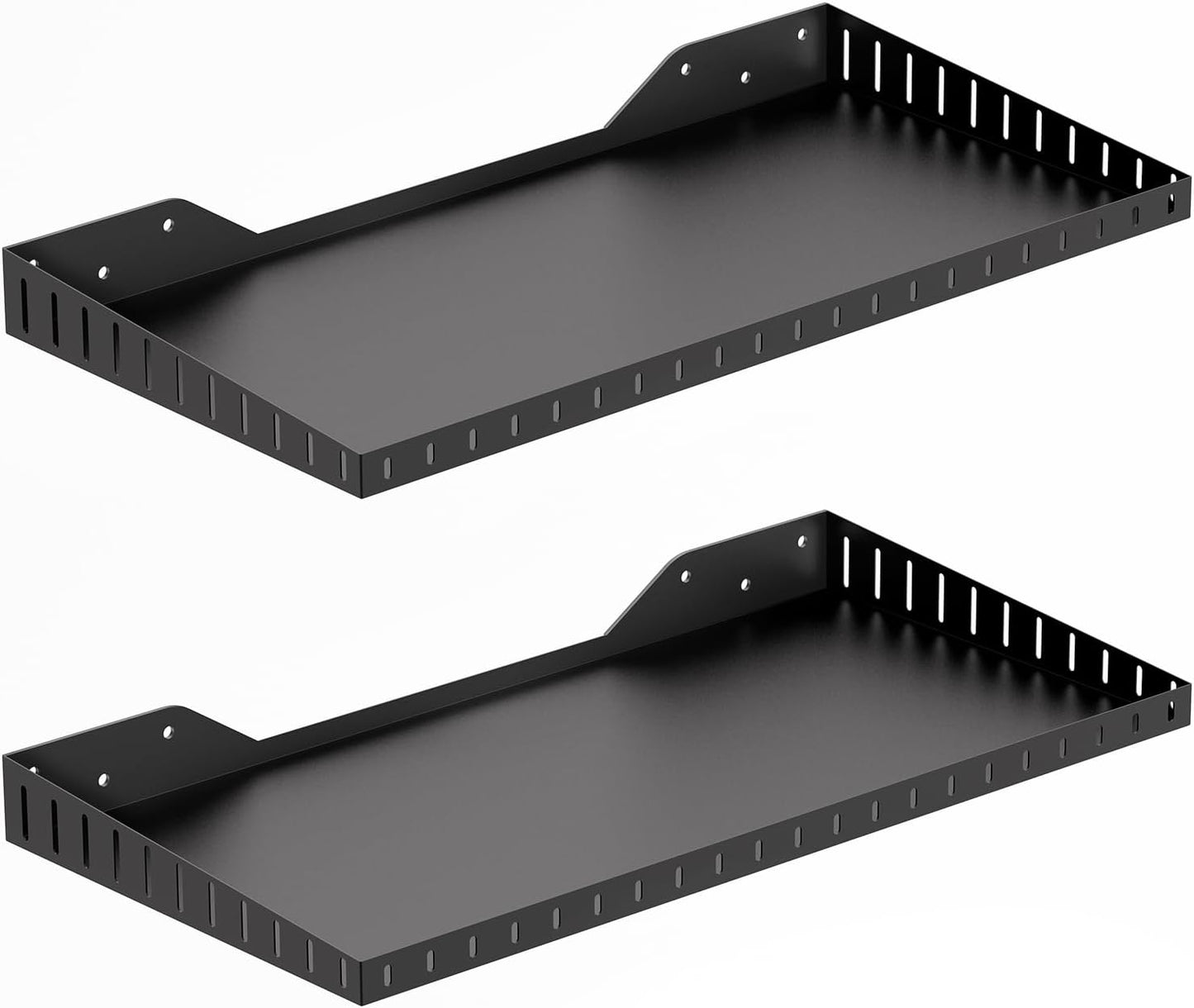 PEKGRIL 2 Pack Garage Wall Shelf, 1X2 Ft Heavy Duty Garage Shelving, Wall Mounted Storage Shelves for Laundry Room, Closet, Holds Up to 150 Lbs