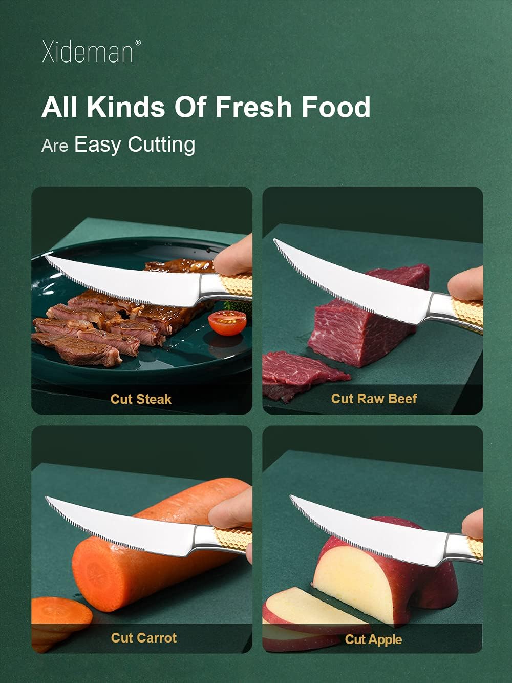 16 Piece Hammered Silver Gold Silverware Set, Modern Golden 18/10 Stainless Steel Flatware Set, Kitchen Utensil Set Service for 4, Tableware Cutlery Set, Knives Forks Spoons Set