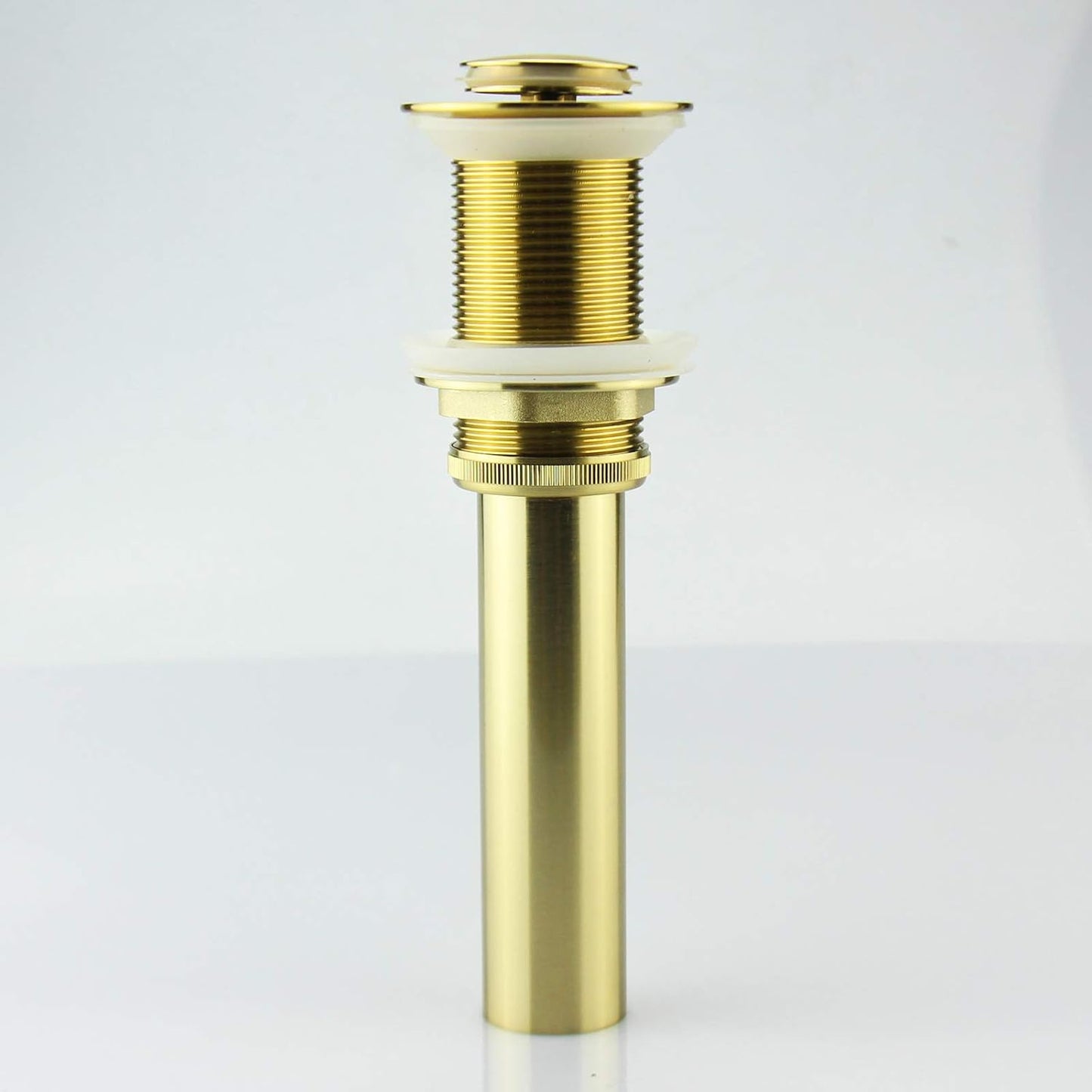 Bathroom Pop Up Sink Drain, Gold Vessel Vanity Sink Drain Stopper without Overflow