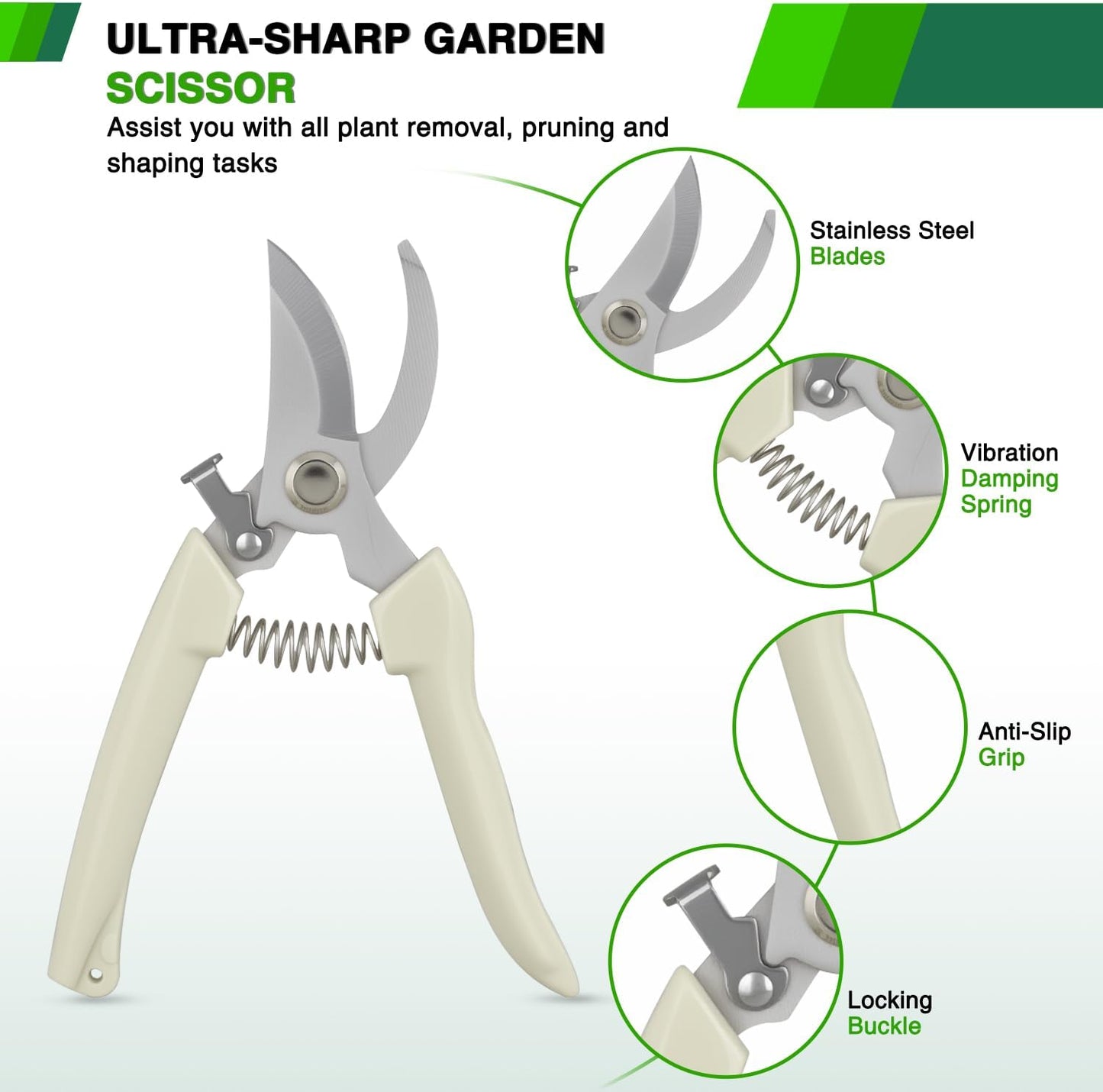 Yesker 6 Layer Herb Drying Rack Hanging Mesh Net Foldable Plant Drying Racks 24" w Green Zipper Pruning Shears Dryer Hanging Rack for Herbs Seed Bud Fruit Clothes Grow Tent Closet Garden Outdoor 2 PCS