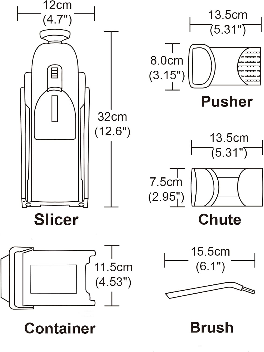 Safe Mandoline Slicer for Kitchen, Vegetable & Food Cutter & Thickness Adjustable 0.1-8 mm. Easy to Clean, Storage, Kitchen Faster Slice Artifact (Only Slice) (Blue)