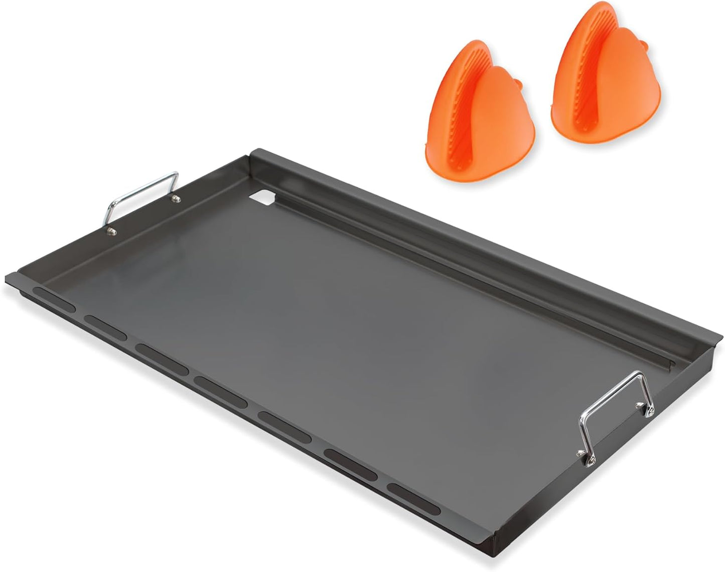 6789 Full Size Griddle Insert for Weber GS4 Genesis II 400 Series Gas Grills, Flat Top Griddle Repalcement for Weber Genesis II S-410/E-410, S-435/E-435 and LX S-440/E-440 with Mini Oven Mitt