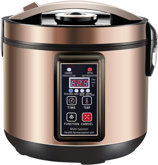 6L Black Garlic Fermenter,Yogurt Maker with Adjustable Temperature & Time Control,Kimchi machine,Sweet Rice Wine Maker Full Automatic,Natto Maker,FCC UL Listed