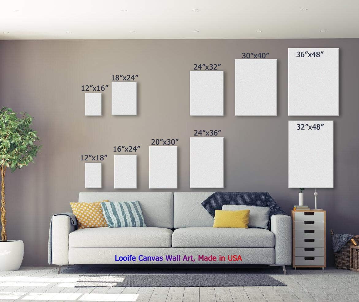 Looife Vintage Wine Bottle & Grapes Canvas Wall Art - Kitchen, Dining Room, Bar Decor - 36x48 inch, Ready to Hang Modern Art Deco