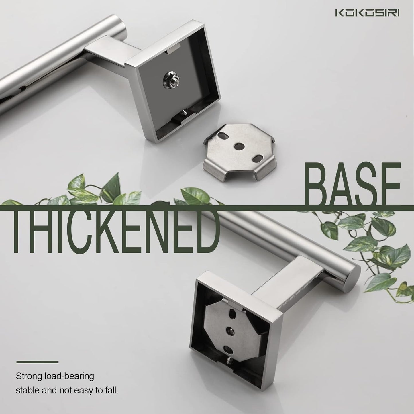 KOKOSIRI Toilet Paper Holder for Bathroom Toilet Roll Holder Hold Mega Rolls Polished Chrome Stainless Steel B2005CH