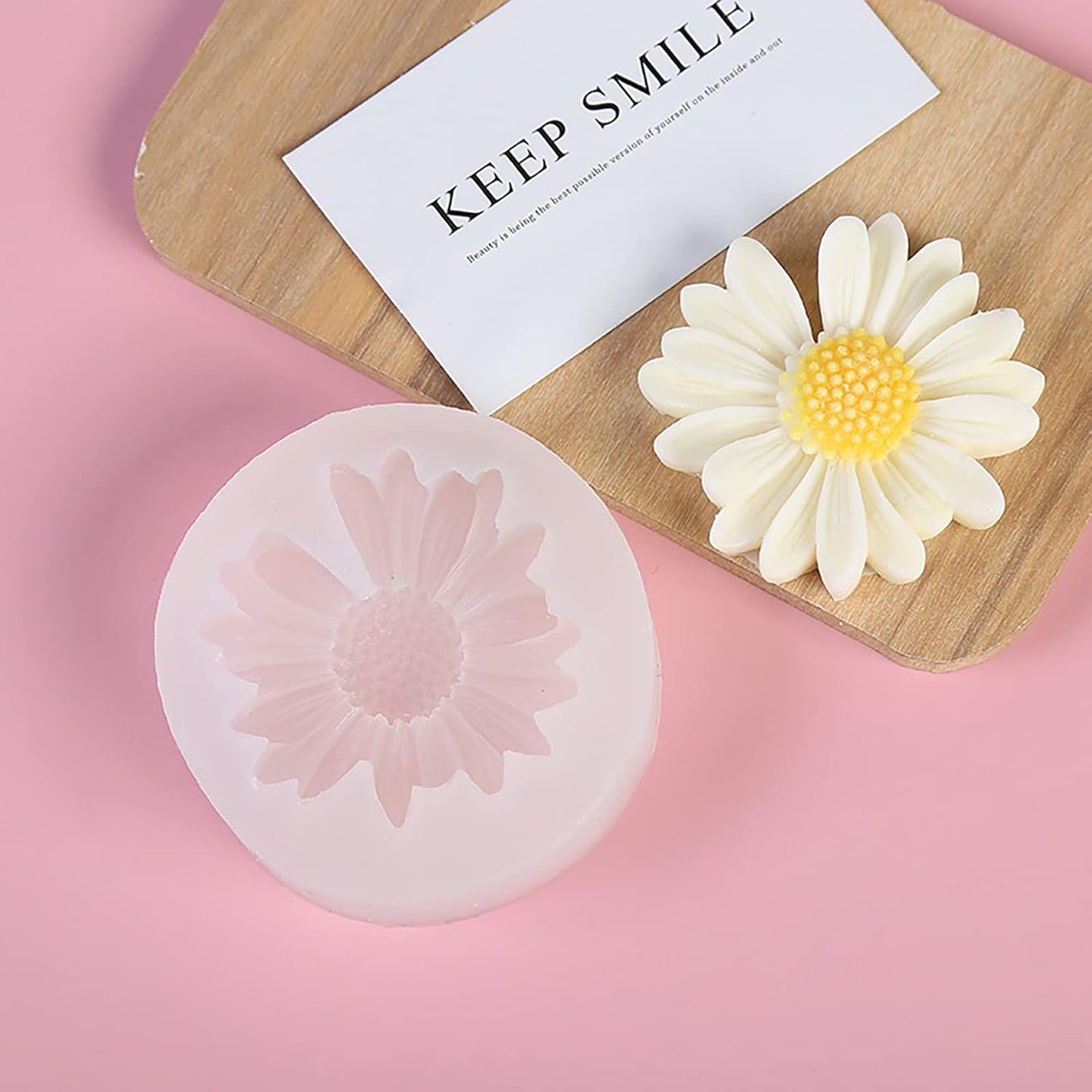 Daisy 4 Pack Flower Molds - Peony, Rose, 3D, Silicone Resin & Clay Molds for Craft Supplies