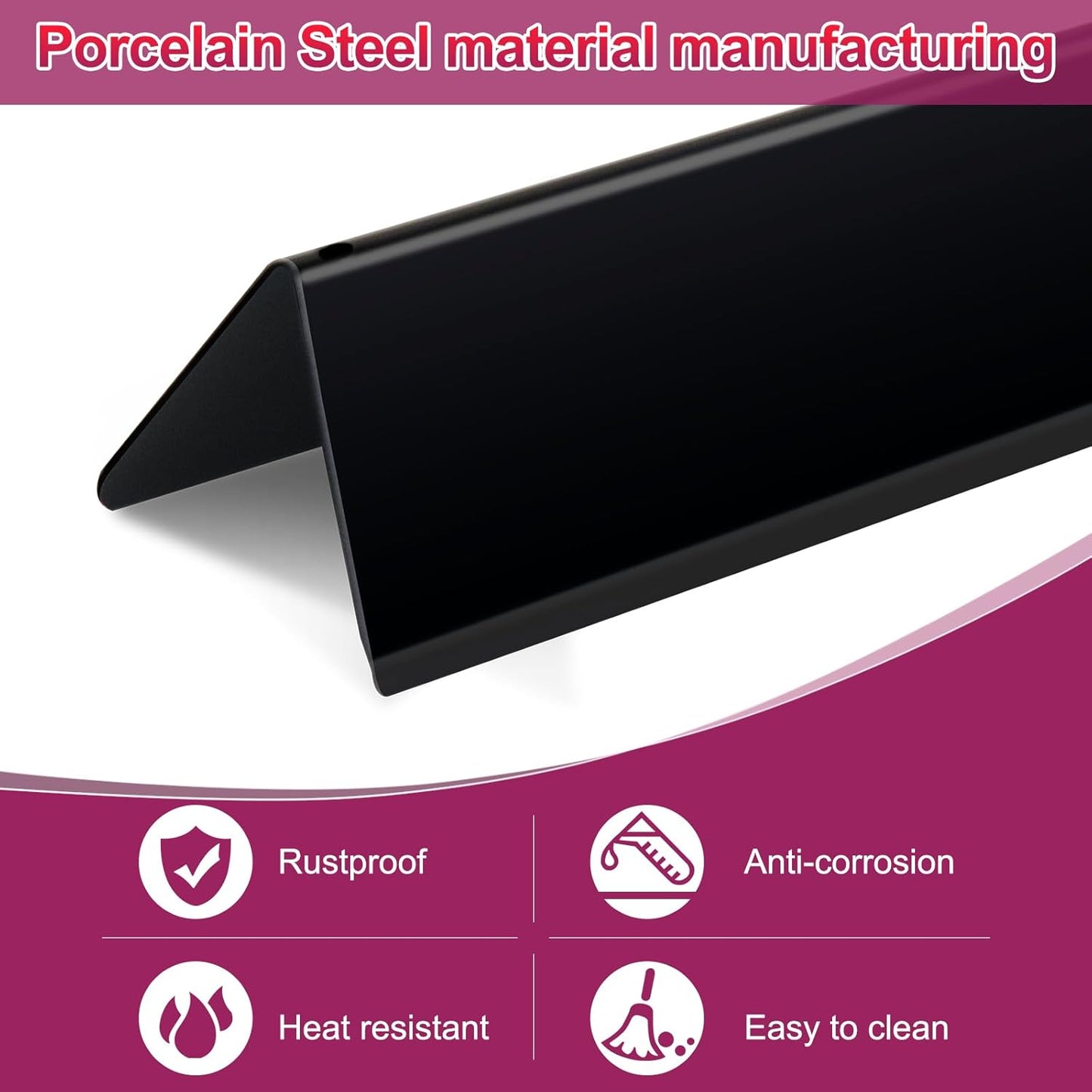 7637 17.5 Inches Grid Grates 7635 Flavorizer Bar with 69785 Burner for Weber Replacement for Spirit 200 Series, Spirit E-210, Spirit S-210 Spirit E-220, Spirit S-220 Cooking Gas Grills