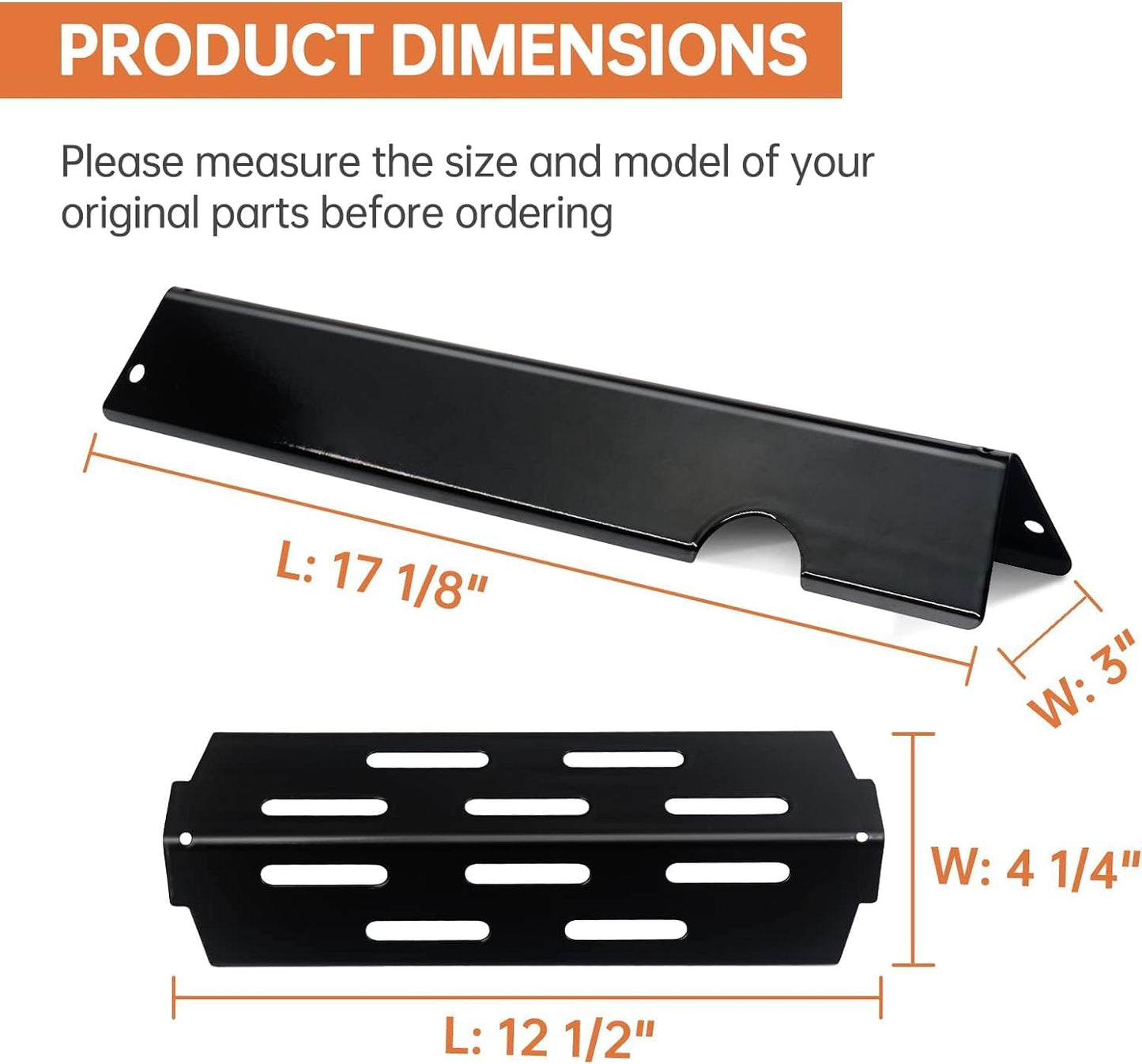Porcelain-Enameled Grill Flavorizer Bar BBQ Gas Grill Replacement Parts for Weber Genesis II 300 Series E-310 E-315 E-330 E-335 S-310 S-335