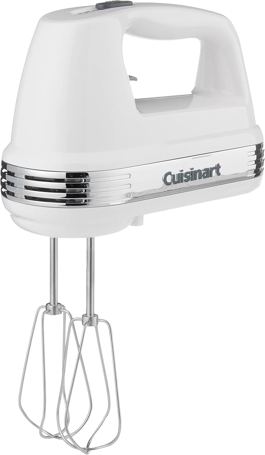 Cuisinart CPT-142P1 4-Slice Compact Plastic Toaster, White & HM-50 Power Advantage 5-Speed Hand Mixer, White