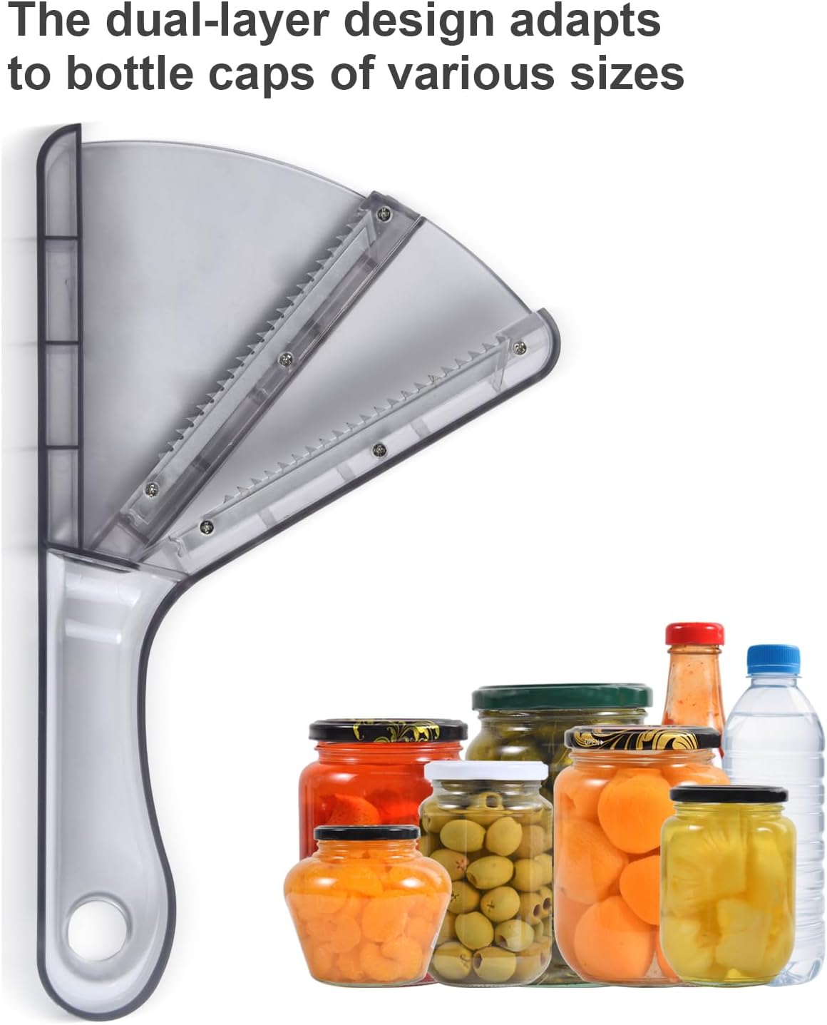 Jar Opener for Weak Hands, Multifunction Jar Opener Gripper, Bottle Openers for Seniors, Kitchen Gadgets, Non-Slip Jar Openers for Seniors, Arthritis, Lid Opener, Christmas Gifts for Elderly/Women/Men