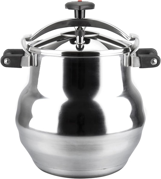 Magefesa Alustar 23.2-Quart Aluminum Pressure Cooker – Extra-Thick Construction, Thermodiffusion Base, 3 Safety Systems, Professional-Grade