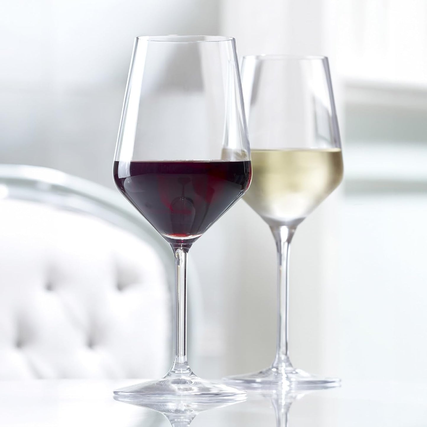 Stölzle Lausitz White Wine Glasses Set of 6 (Revolution). Dishwasher Safe, Lead-Free Crystal Luxury Wine Glass (12.25 fl oz). Durable Long Stem Wine Glasses - Genuine Stölzle Wine Glass Set