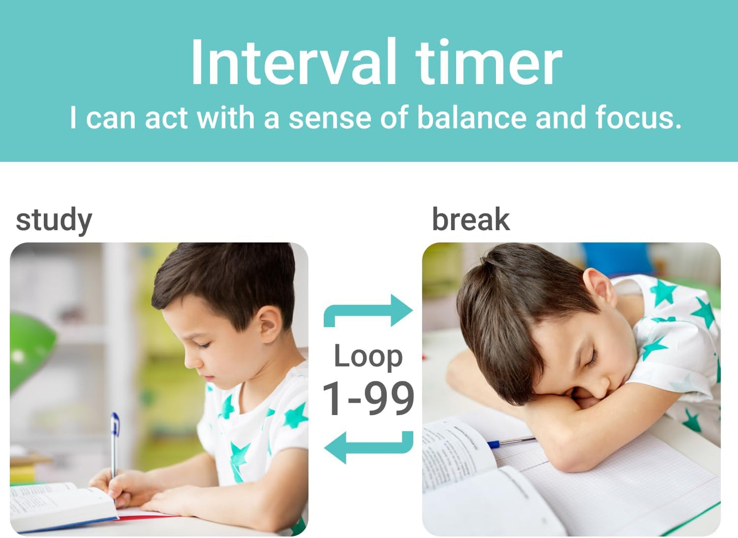 dretec pomodoro Timer, Productivity for Studying, Large Button, Interval,Beige