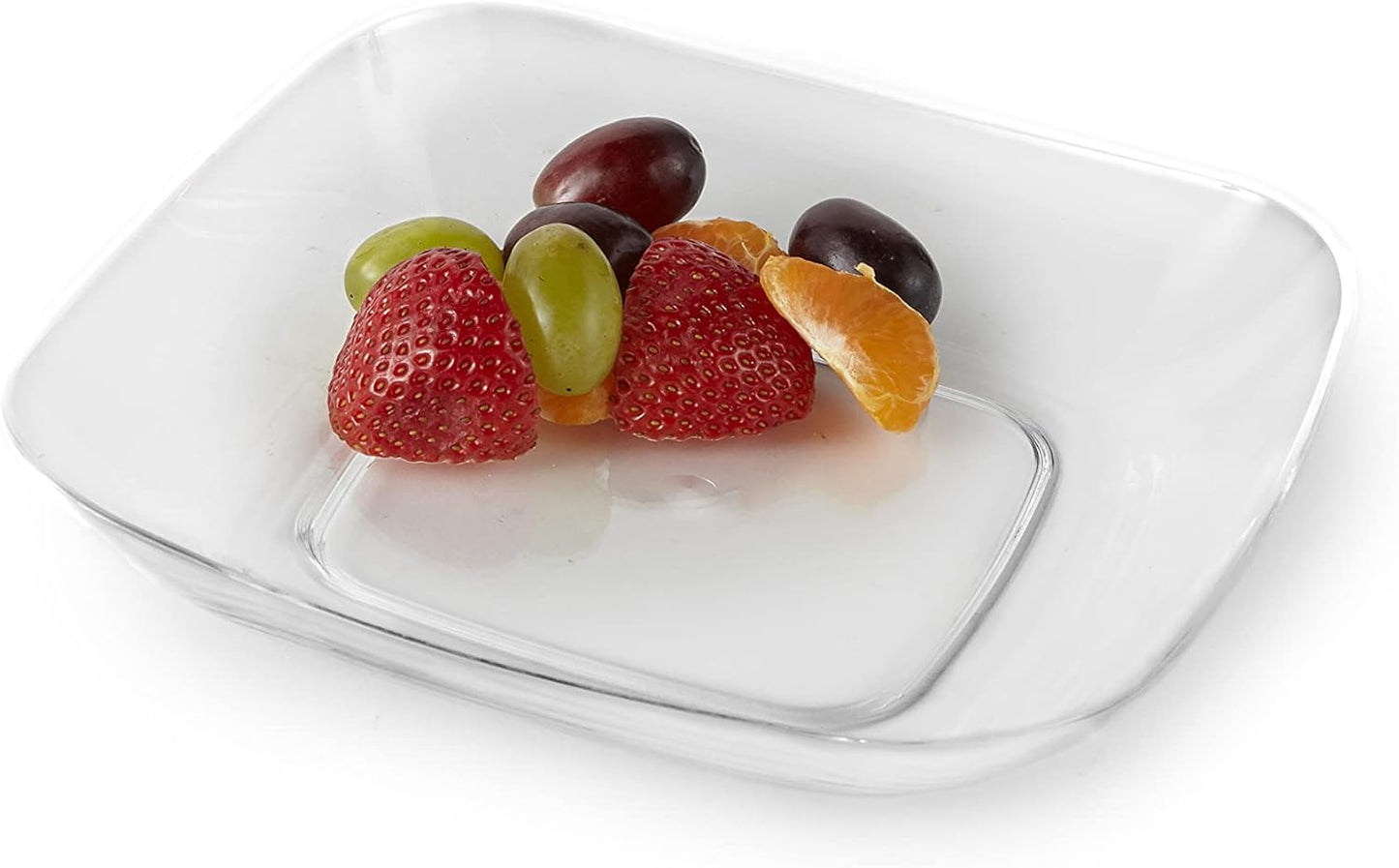 Huang Acrylic Small Square Plate | Dish For Dinning, Serving, Hosting | Durable Construction, Easy to Clean Premium Acrylic