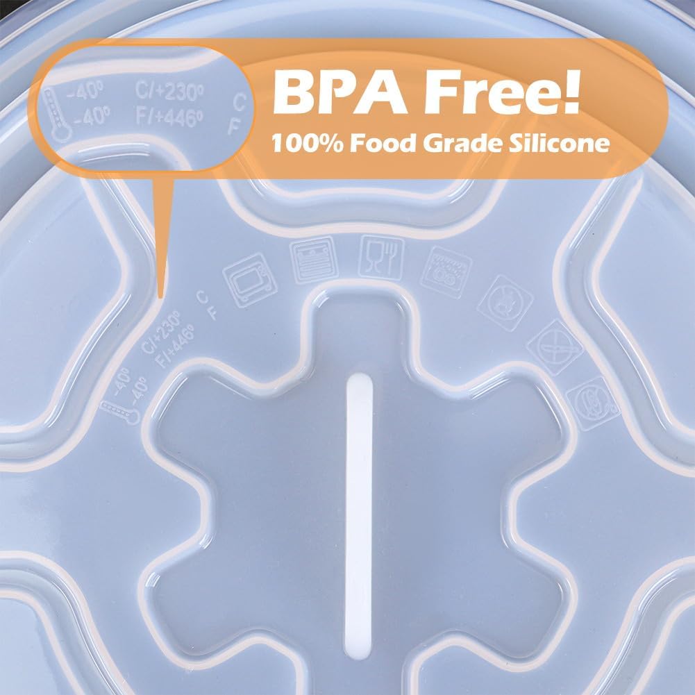 Food Cover for Microwave Oven - Bowl Covers Microwave Splatter Cover Silicone Microwave Plate Cover Dish Covers for Microwave Oven Cooking with Microwave Mat