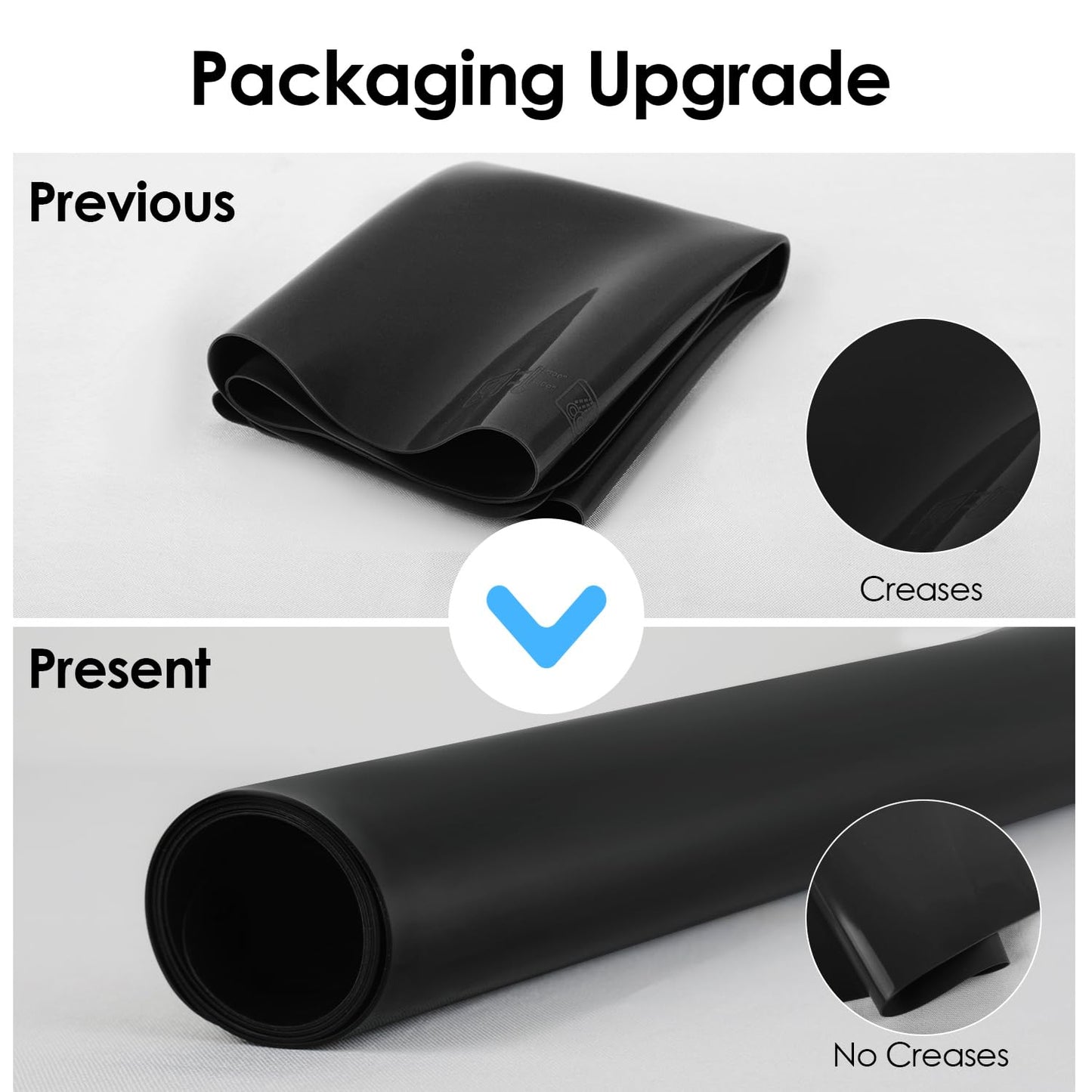 2 Pack Extra Large Silicone Mats for Baking Crafts, Multipurpose Kids Dinner Placemat Desk Countertop Waterproof Protector Heat Insulation Kitchen Pastry Rolling Dough Pad, Black, 23.6 x15.75 Inch