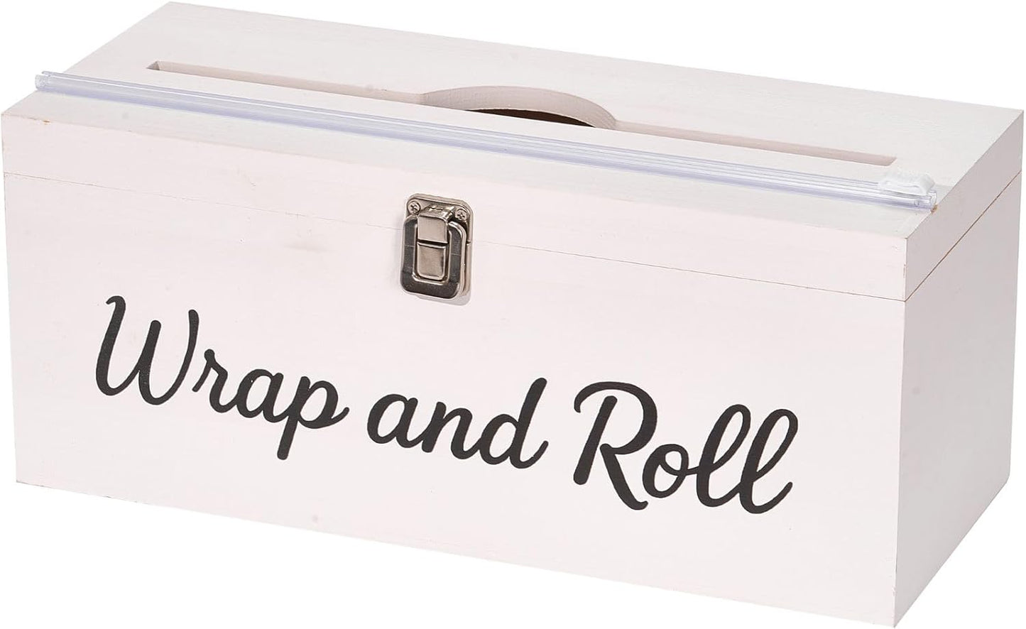 Plastic Wrap Dispenser with Cutter– Fits 12" 3000ft Costco Wrap, Foil, Cling, Wax Paper for Kitchen, Restaurant