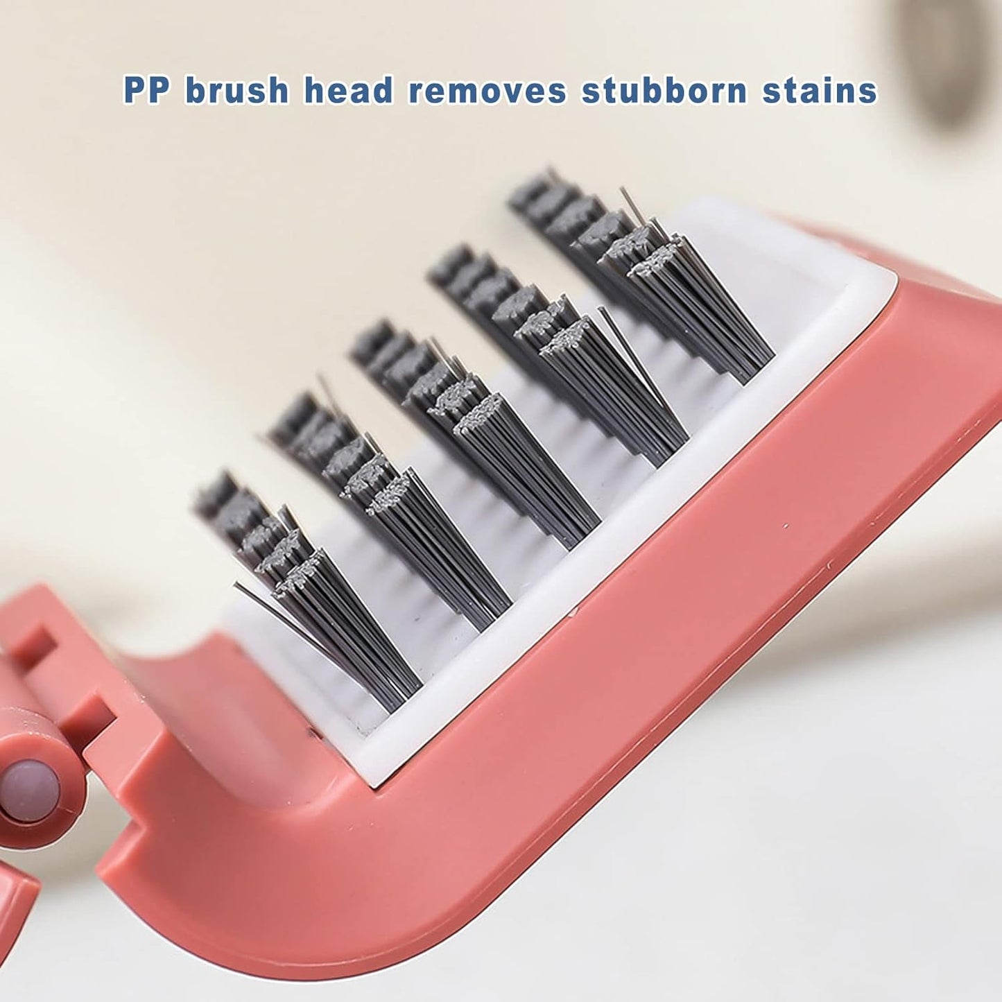 Knife Cleaner, 2 Pack Cutlery Cleaner, Blade Cleaner with 2 Pcs Replacement Sponge Brush Head,Microfiber Cleaning Cloth, for Kitchen Chopsticks Fork Spoon Knives Washing(Blue,Pink)