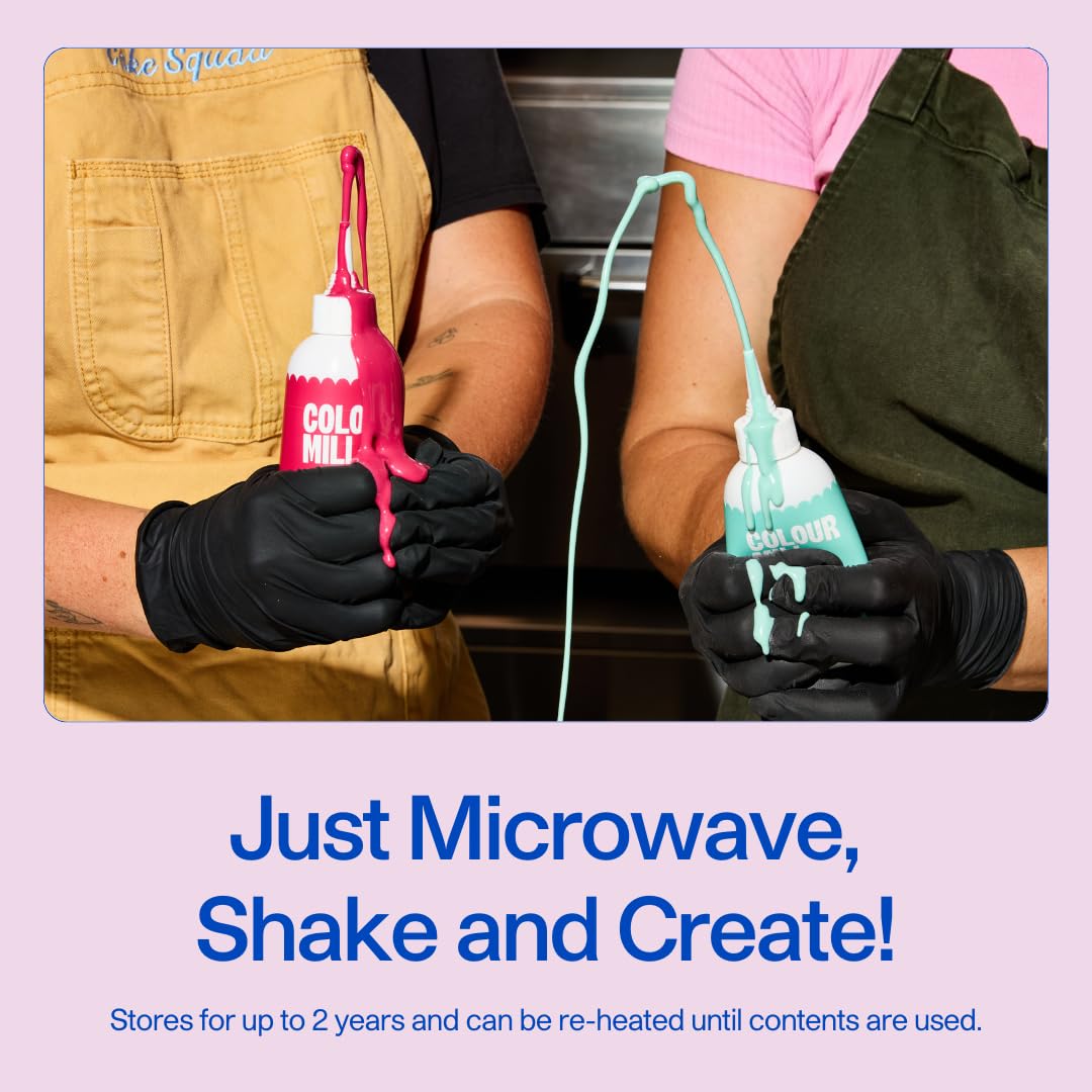 Colour Mill Chocolate Drip Easy-Melt Drizzle for Desserts, 125 Grams Dusk