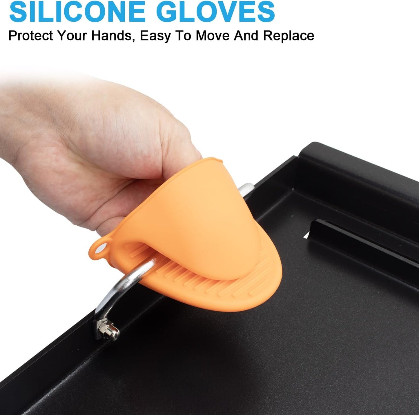 Full Size Griddle for Charbroil Performance 5-Burner, Flat Top Griddle for Charbroil Grill 463448021 463449021 463450022 463451022 463455021 463458021, Replacement Parts for G426-0004-W1 G426-0005-W1