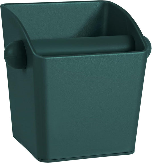 Espresso Knock Box Square High Side Wall Splash Prevention Design Knock Box Shock Absorbing Non Slip Knock Box Espresso With Removable Knock Bar Espresso Accessories for Home/Office