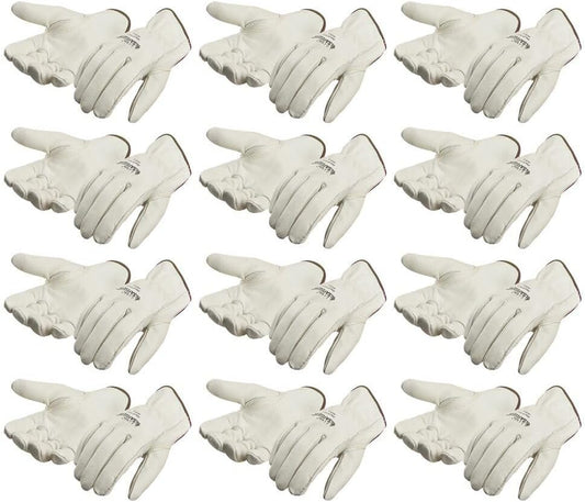 J. J. Keller & Associates, Inc. SAFEGEAR Cowhide Leather Work Gloves with Keystone Thumb