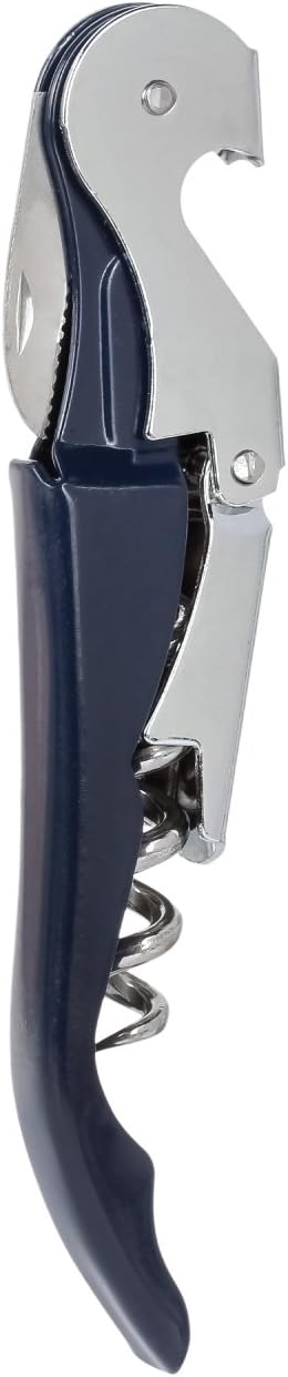 Thirsty Rhino Anggur Double Hinged Waiter's Corkscrew (Set of 4) (Navy Blue)