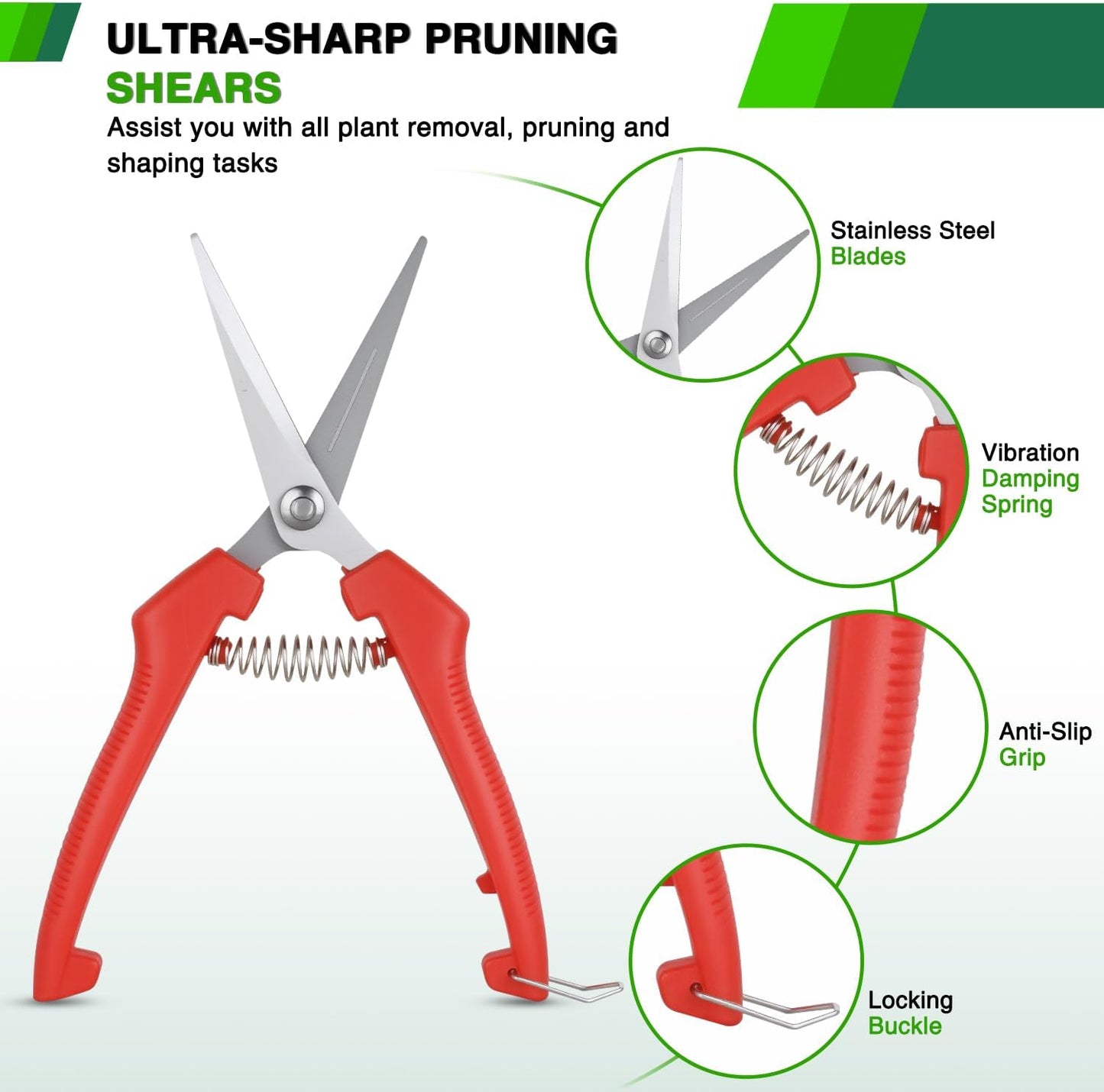 Yesker 4 Layer Herb Drying Rack Hanging Mesh Net Foldable Plant Drying Racks 24" w Green Zipper Pruning Shears Hook Dryer Hanging Rack for Herbs Seed Bud Fruit Clothes Grow Tent Closets Garden Outdoor