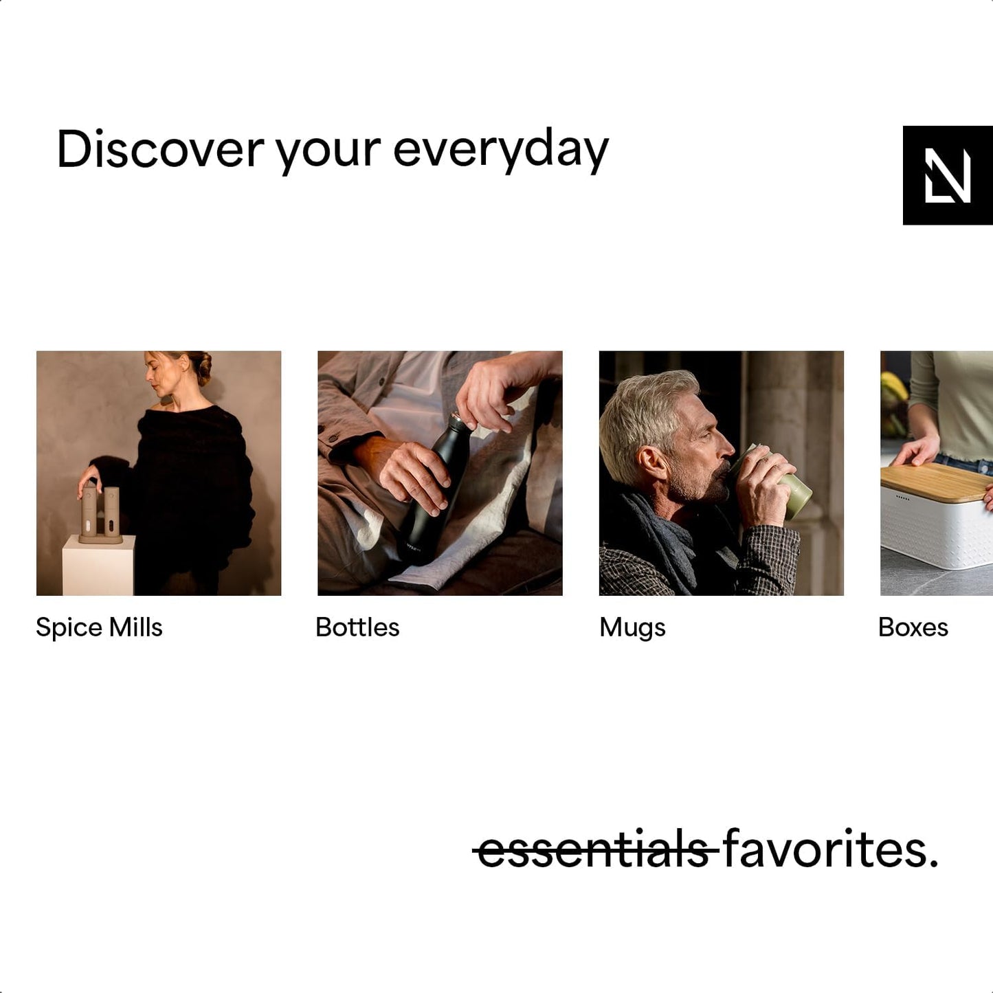 LARS NYSØM Salt and Pepper Grinder Set, Stainless Steel Manual Salt and Pepper Mills, Adjustable Ceramic Grinder, Design Spice Shakers (Red/Green)