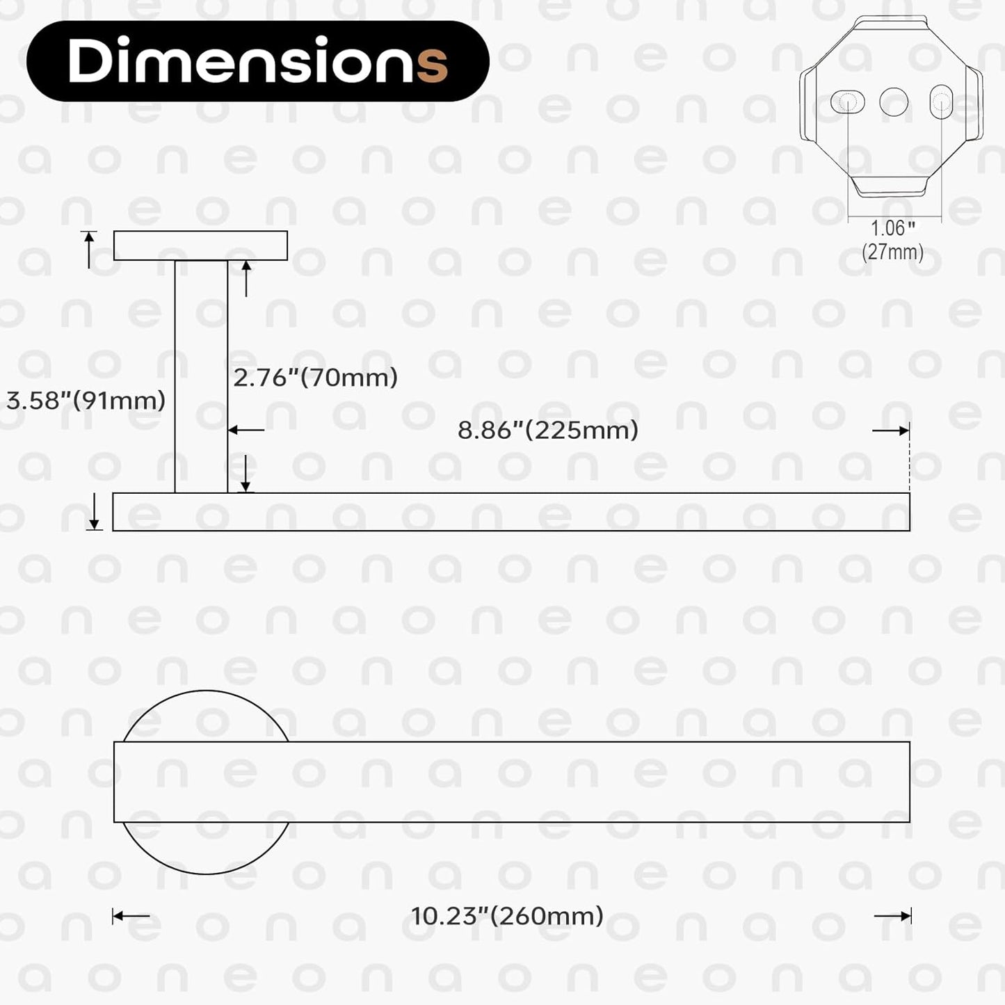 Hand Towel Rings Bathroom Towel Holder Modern Small Bath Towel Bars Stainless Steel Wall Mounted Matte Black AN3001MB