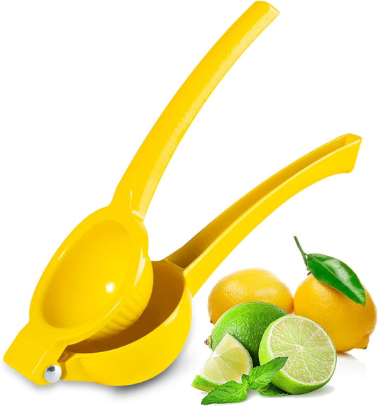 TEZZ Lemon Squeezer, Premium Large Heavy Duty Handhelp Juicer for Lemon, Metal Hand Press Citrus Juicer, Lime Squeezer Bar Tool, Manual Citrus Press