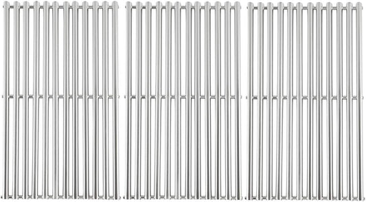3-Pack Stainless Steel Half-Tube Design 18 5/8" x 10 7/24" Each Cooking Grid Replacement for Select Gas Grill Models by Kenmore, Master Forge, Members Mark and Others