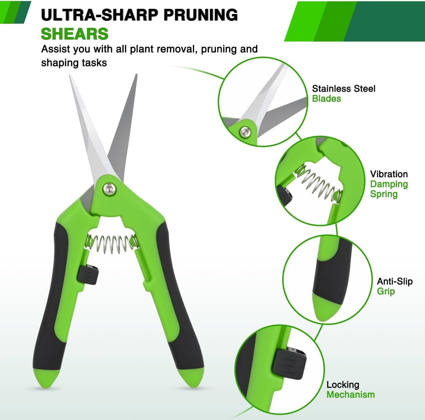 Yesker 8 Layer Herb Drying Rack Hanging Mesh Net Foldable Plant Drying Racks 24" w Green Zipper Pruning Shears Hook Dryer Hanging Rack for Herbs Seed Bud Fruit Clothes Grow Tent Closets Garden Outdoor